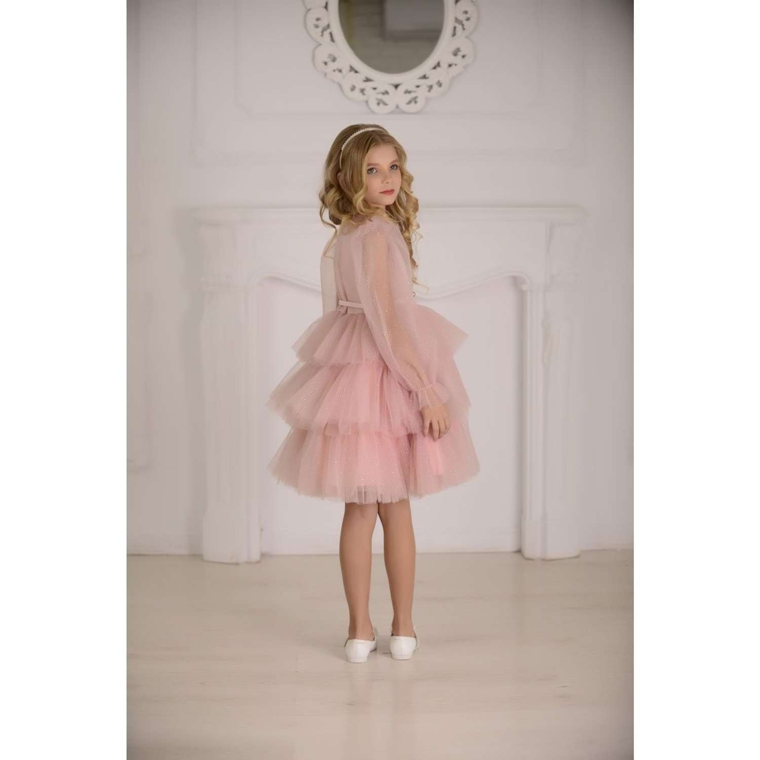 Платье Lila Style фэнси розовое - фото 5