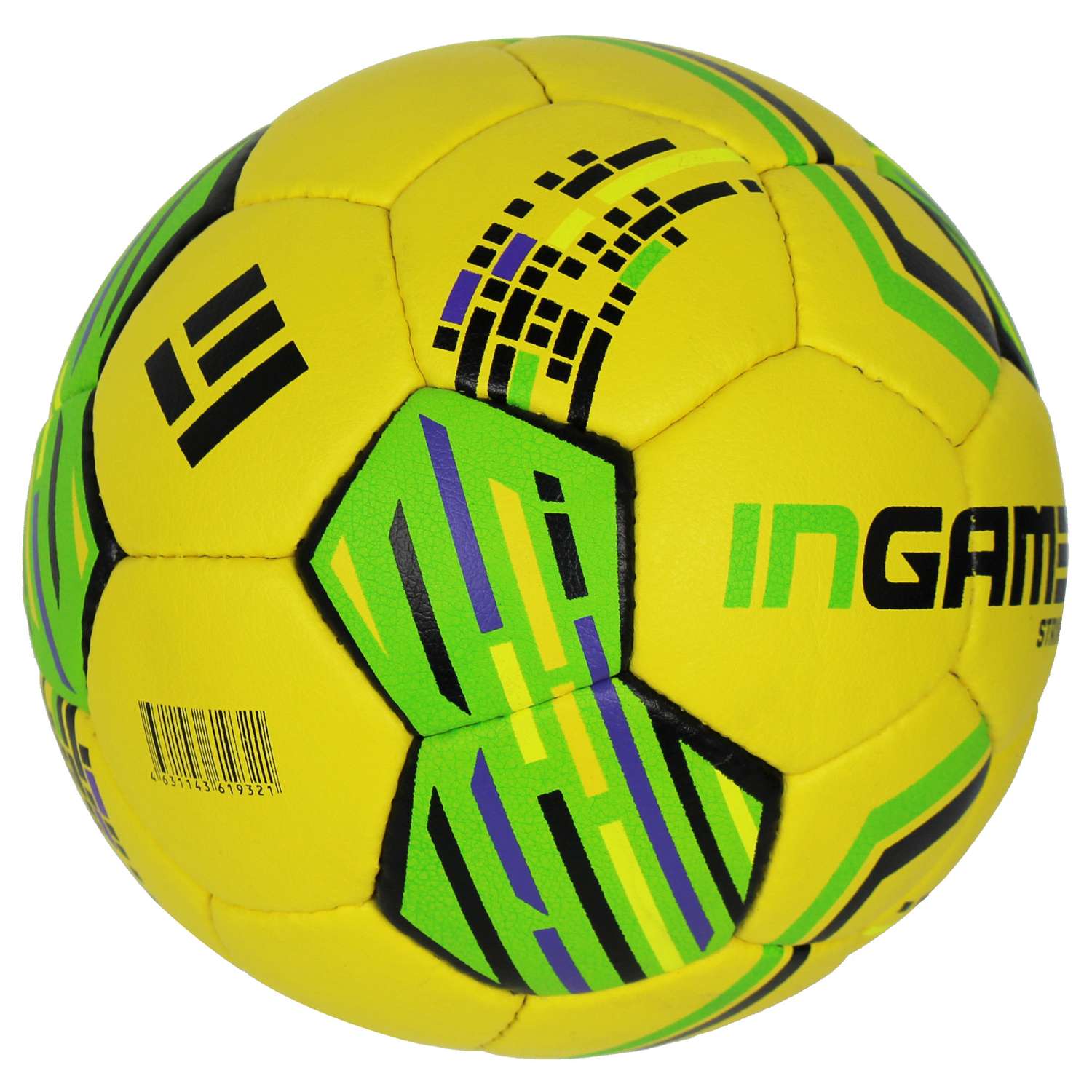 Мяч футбольный InGame STRIKE №5 желто-зеленый IFB-127 - фото 3