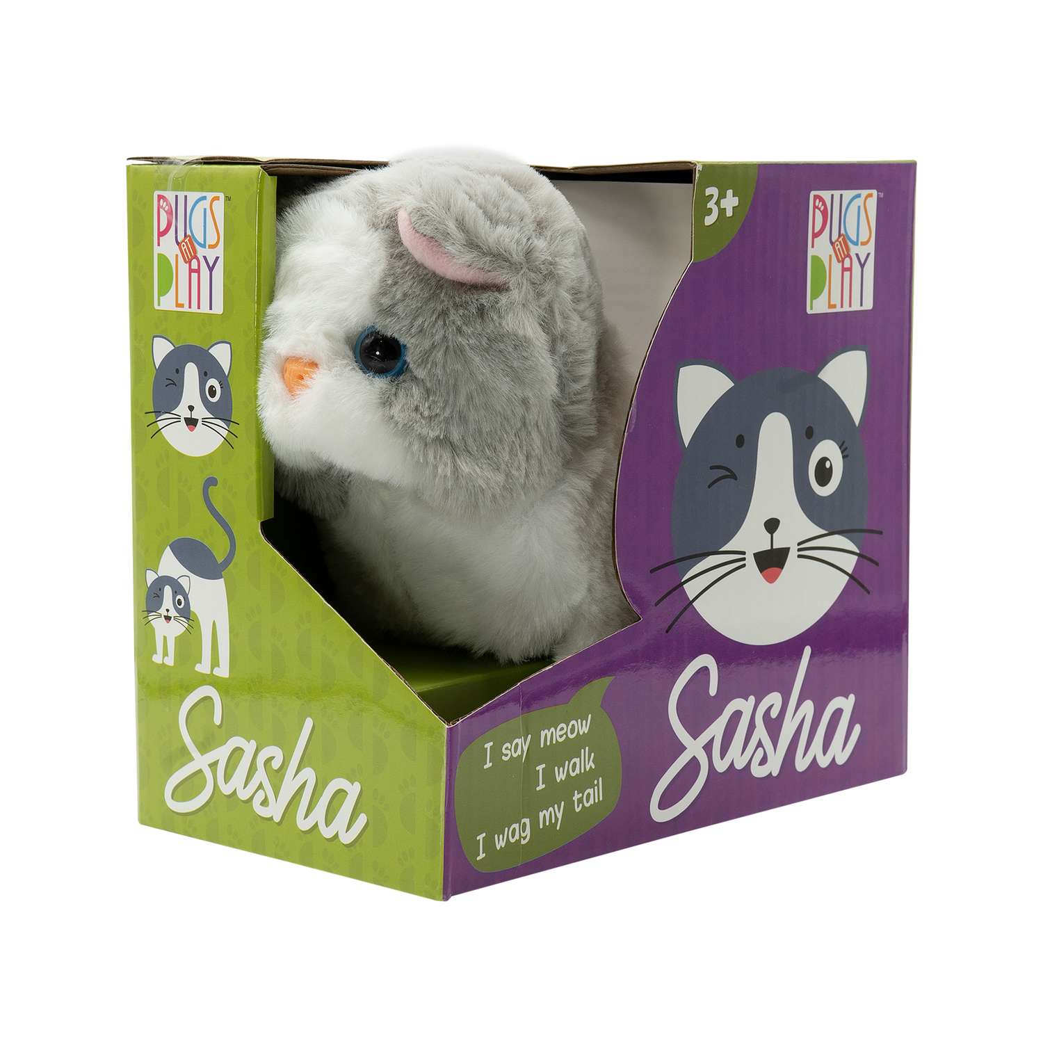 Интерактивная игрушка PUGS AT PLAY котенок «Саша» - фото 2