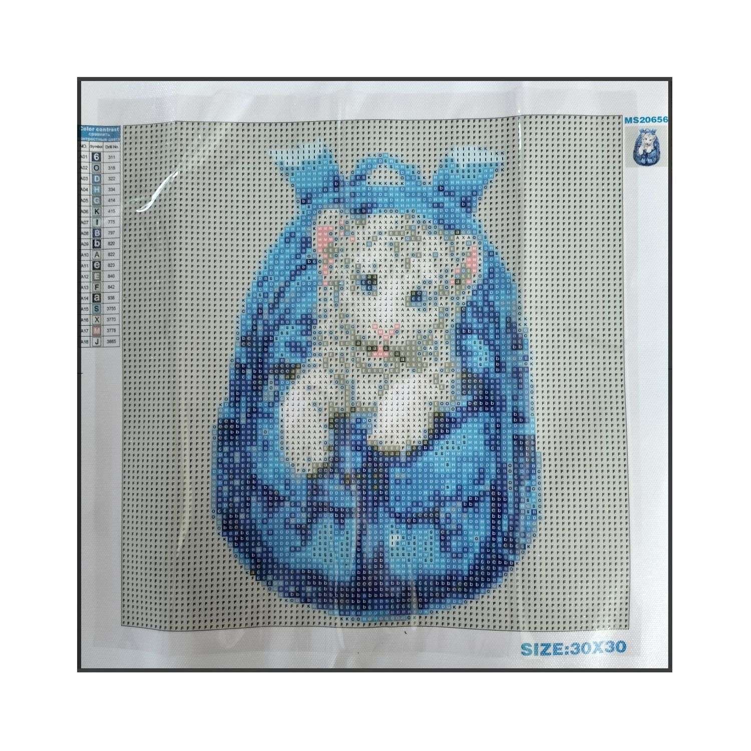 Алмазная мозаика Seichi Тигрёнок в рюкзаке 30х30 см - фото 3