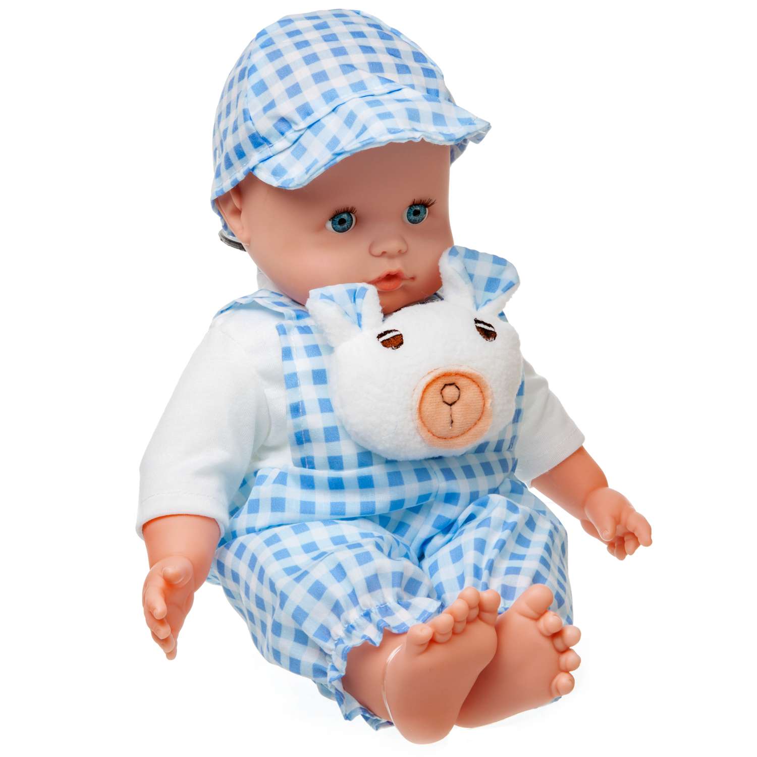 Кукла-пупс ABTOYS Baby Ardana 40см в конбинезоне Олененок с бутылочкой в коробке WJ-B8775 - фото 2