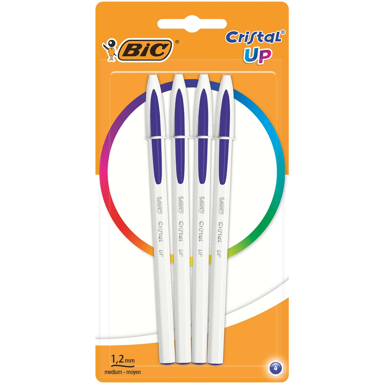 Ручка шариковая BIC Cristal Up синий 4 шт - фото 1
