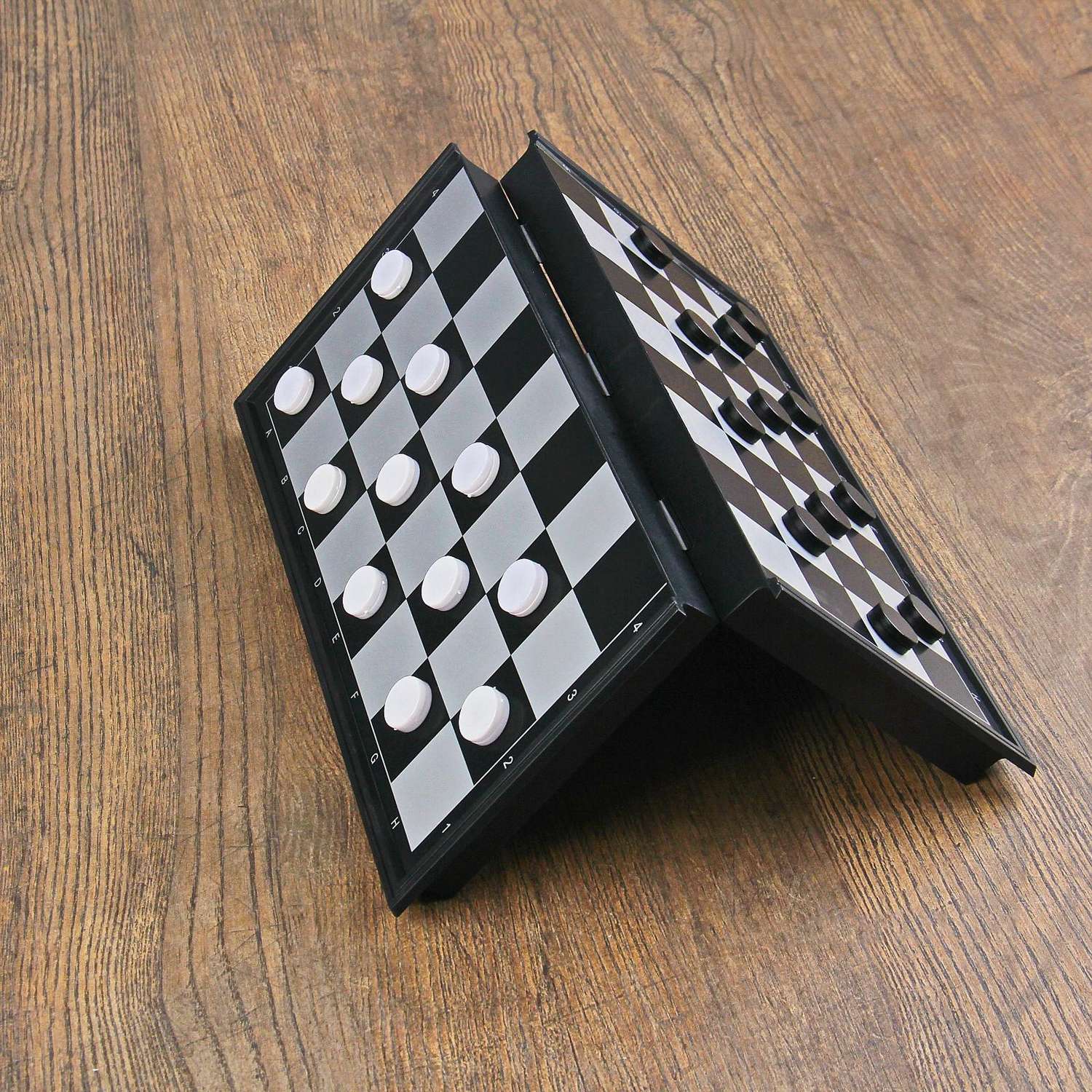 Настольная игра Sima-Land 3 в 1 «Классика» шахматы шашки нарды магнитная доска 25х25 см - фото 16