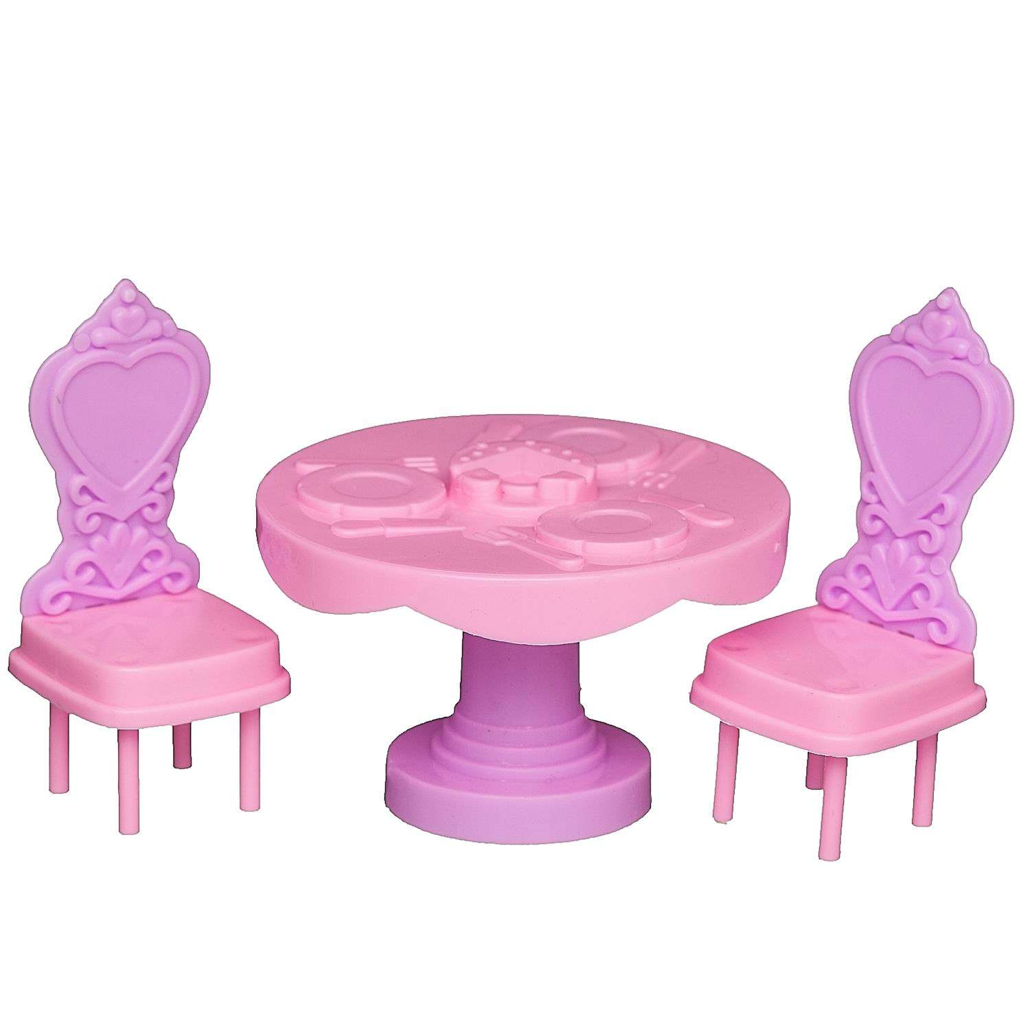 Игровой набор В гостях у куклы ABTOYS Чемоданчик Розовый совенок с 2 куколками и мебелью PT-01803 - фото 5