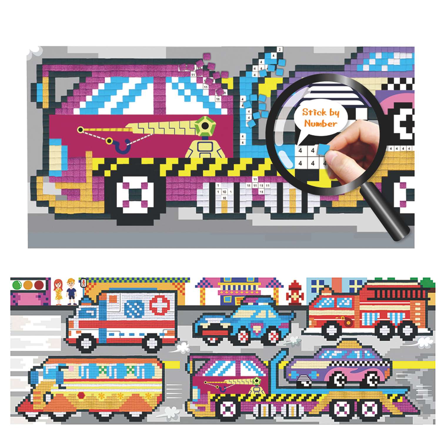 Картина из пиксельной мозаики Avenir Транспорт 28 на 84 см - фото 9
