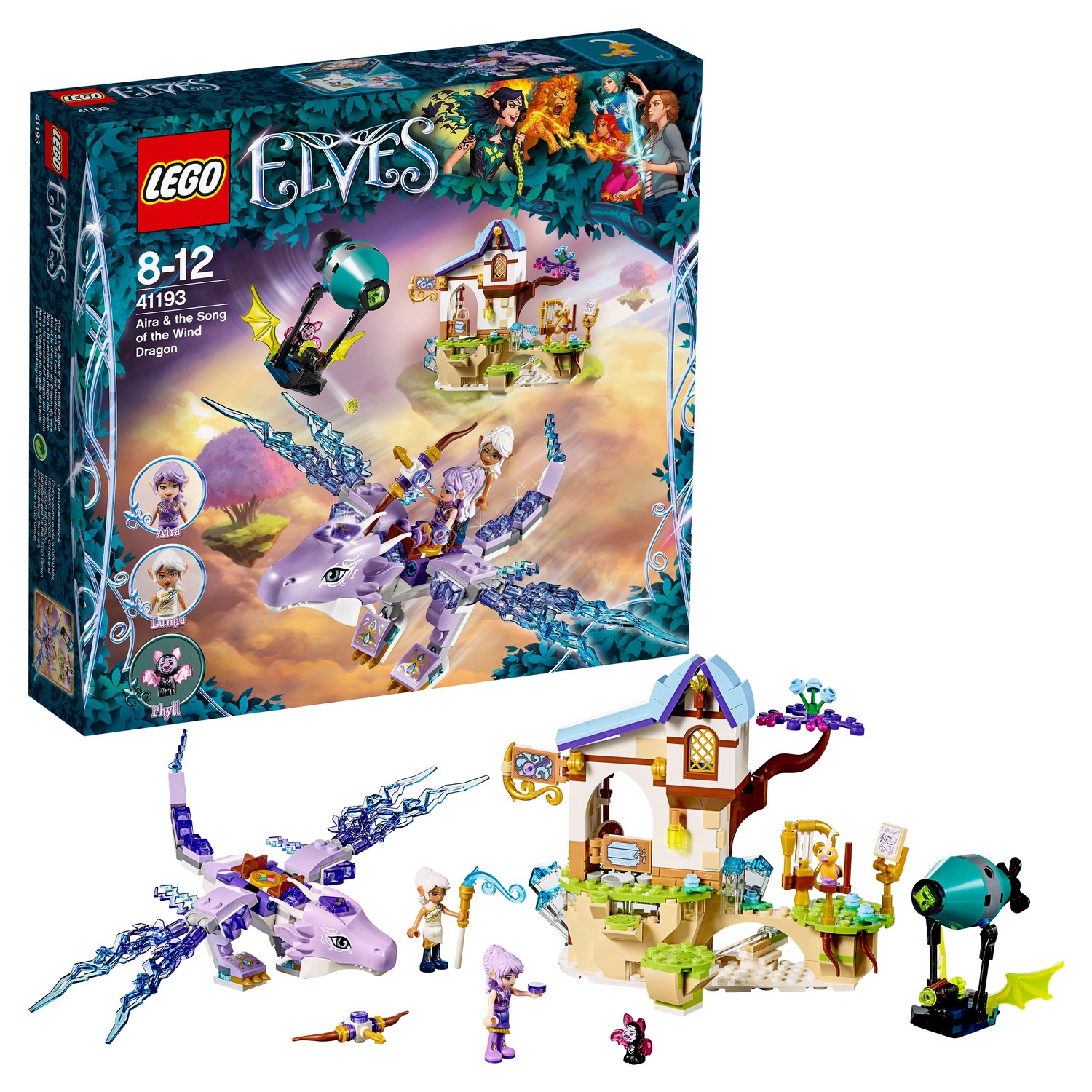 Конструктор LEGO Эйра и дракон Песня ветра Elves (41193) купить по цене  2799 ₽ в интернет-магазине Детский мир