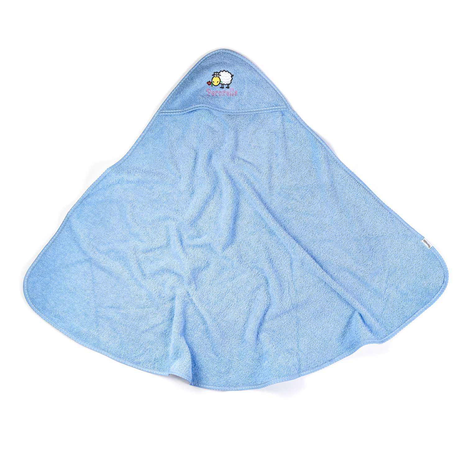 Полотенце с капюшоном Pecorella Голубое - фото 13