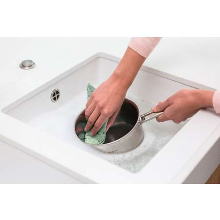 Салфетка для чистки Brabantia Sink Side из микрофибры мятно-голубой 30х30см 2шт