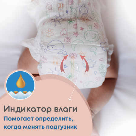 Подгузники MyKiddo для новорожденных 0-6 кг размер размер S 24 шт и крем под подгузник