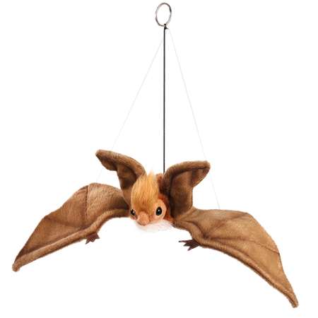 Реалистичная мягкая игрушка Hansa Коричневая летучая мышь парящая 37 см
