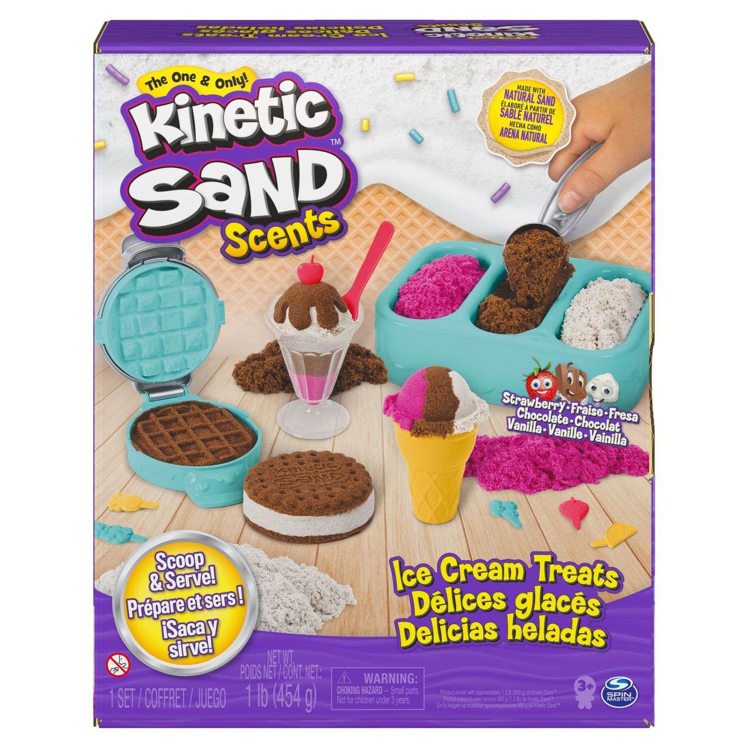 Набор для лепки Kinetic Sand Магазин мороженного 6059742 - фото 1