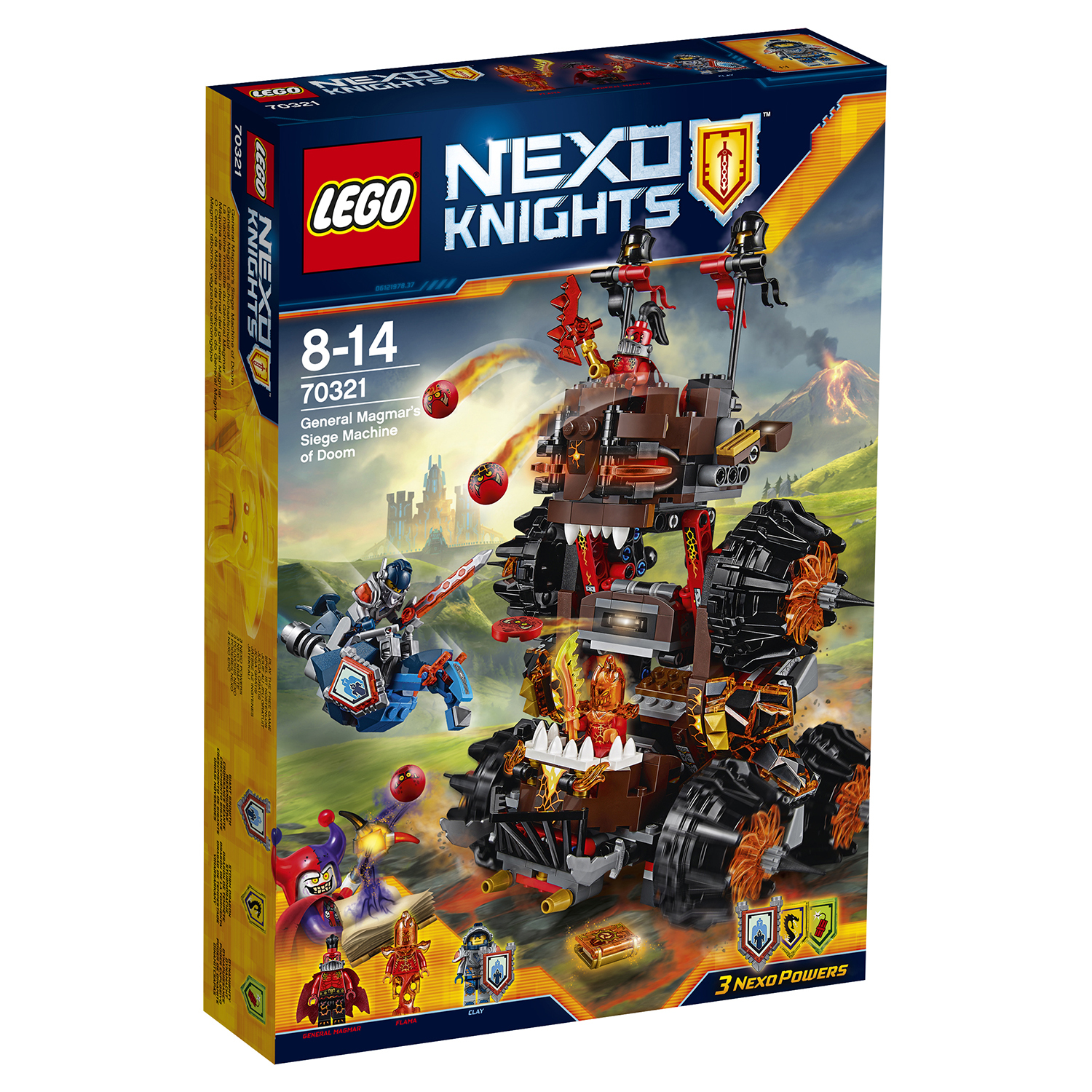 Конструктор LEGO Nexo Knights Роковое наступление Генерала Магмара (70321)  купить по цене 3789 ₽ в интернет-магазине Детский мир