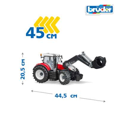 Игрушка BRUDER Трактор Steyr 6300 Terrus CVT c погрузчиком