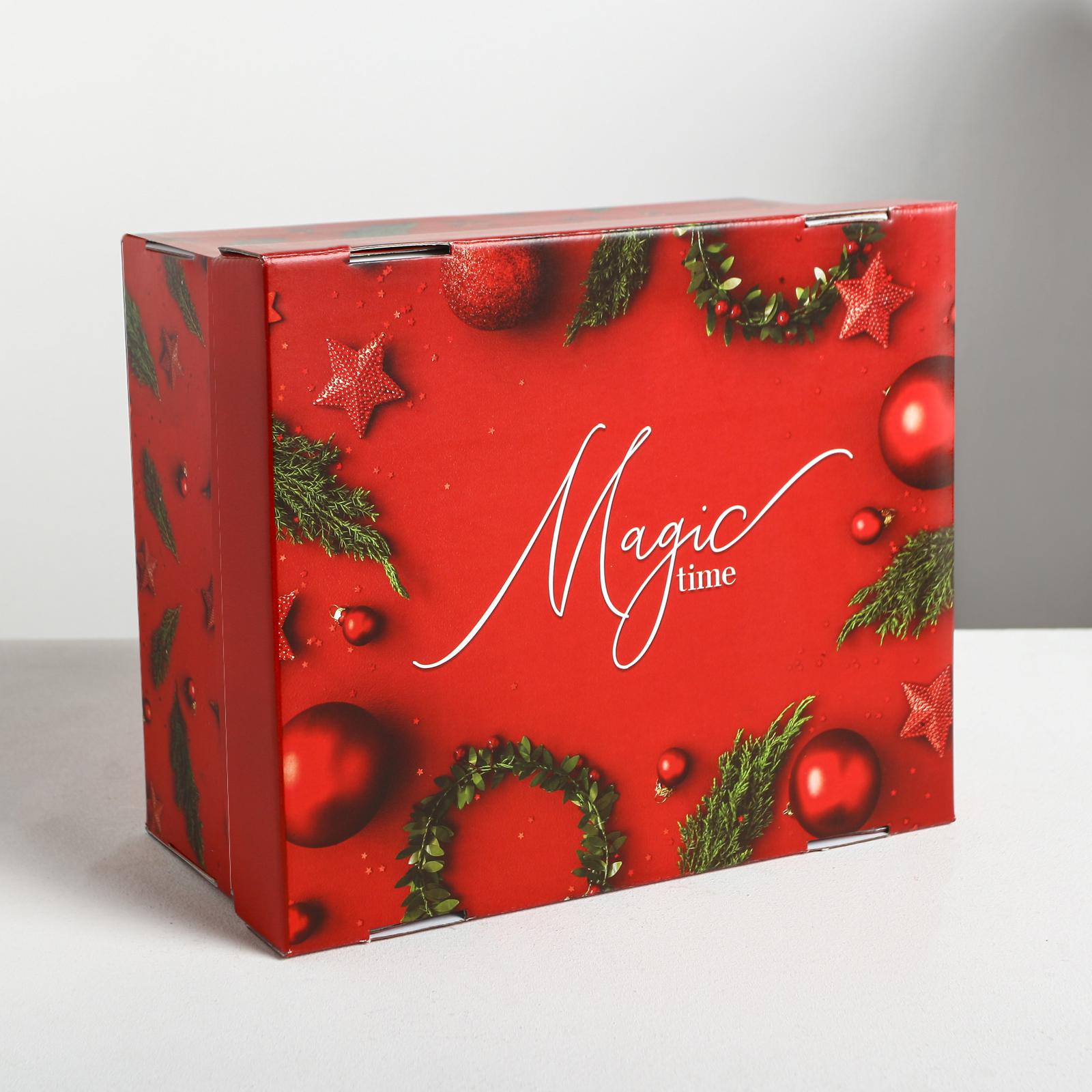 Складная коробка Дарите Счастье «Magic time». 30×24.5×15 см - фото 2
