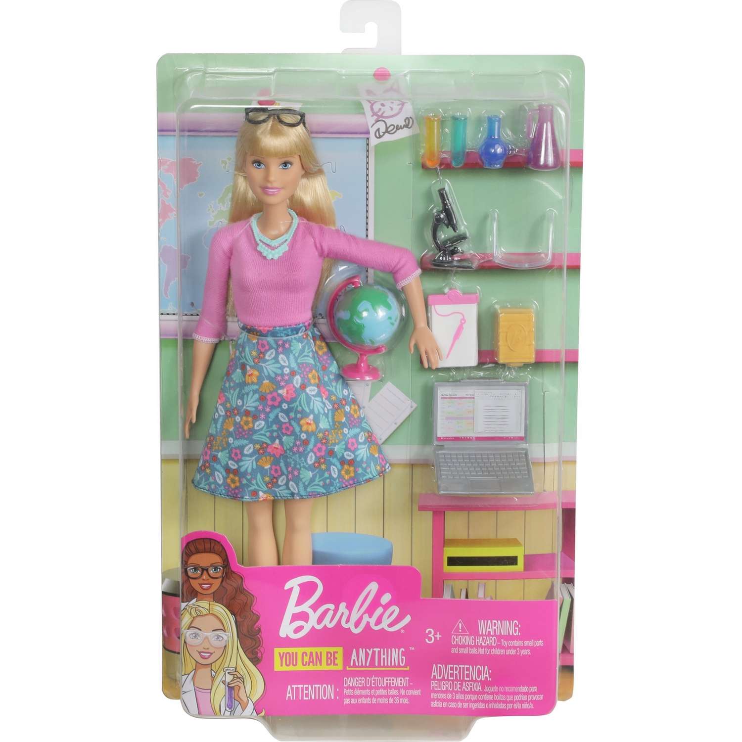Кукла Barbie Кем быть? Учитель с аксессуарами GJC23 GJC23 - фото 2