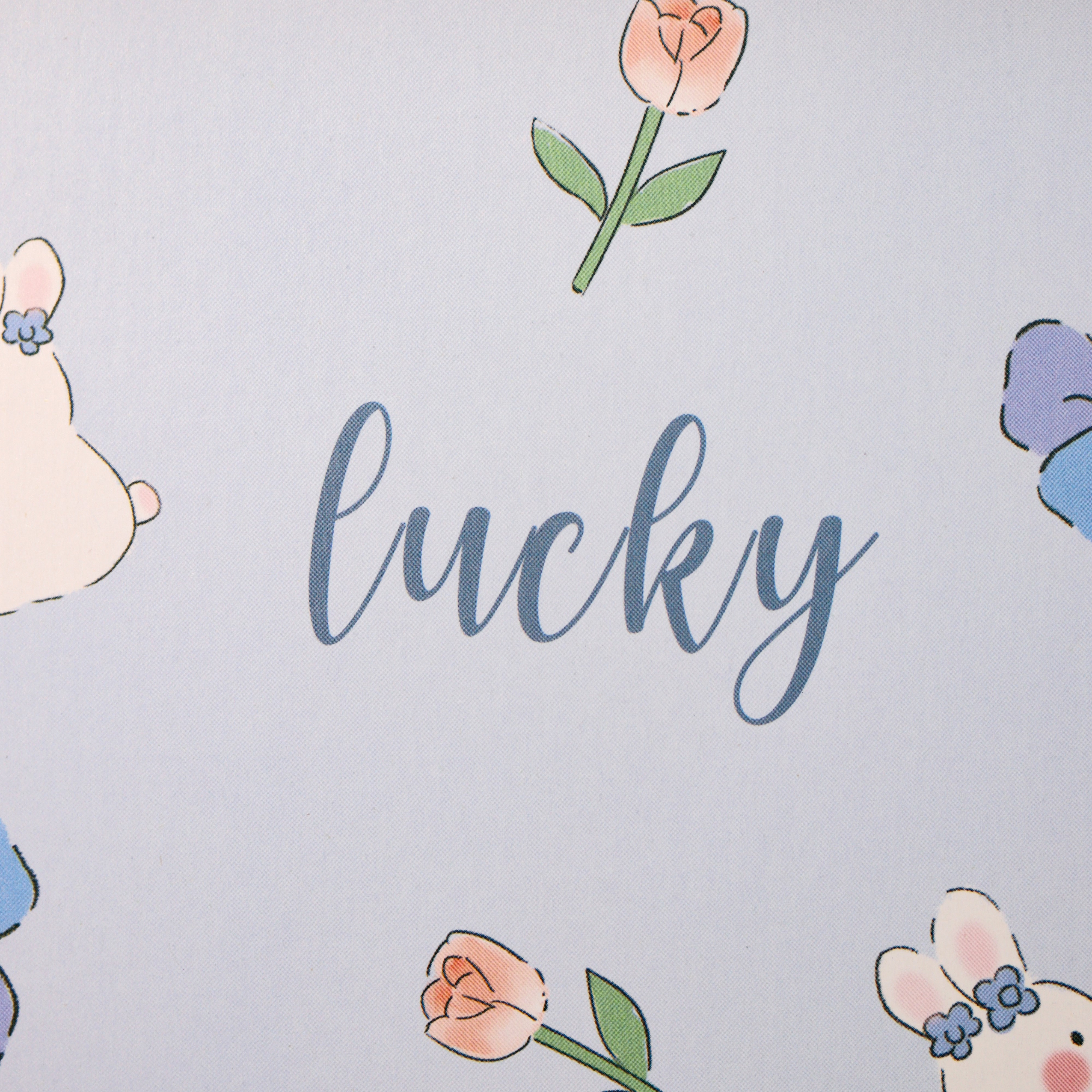 Зеркало настольное для макияжа iLikeGift Lucky bunny blue - фото 4