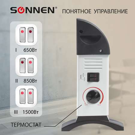 Обогреватель-конвектор Sonnen 1500Вт 3 режима работы