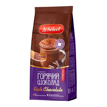 Горячий шоколад LeSelect Rich Chocolate на натуральном молоке гранулированный 200г