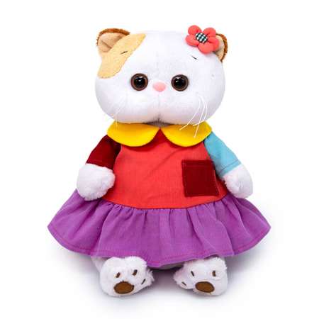 Мягкая игрушка BUDI BASA Кошечка Ли-Ли в ярком платье 24 см BB06339