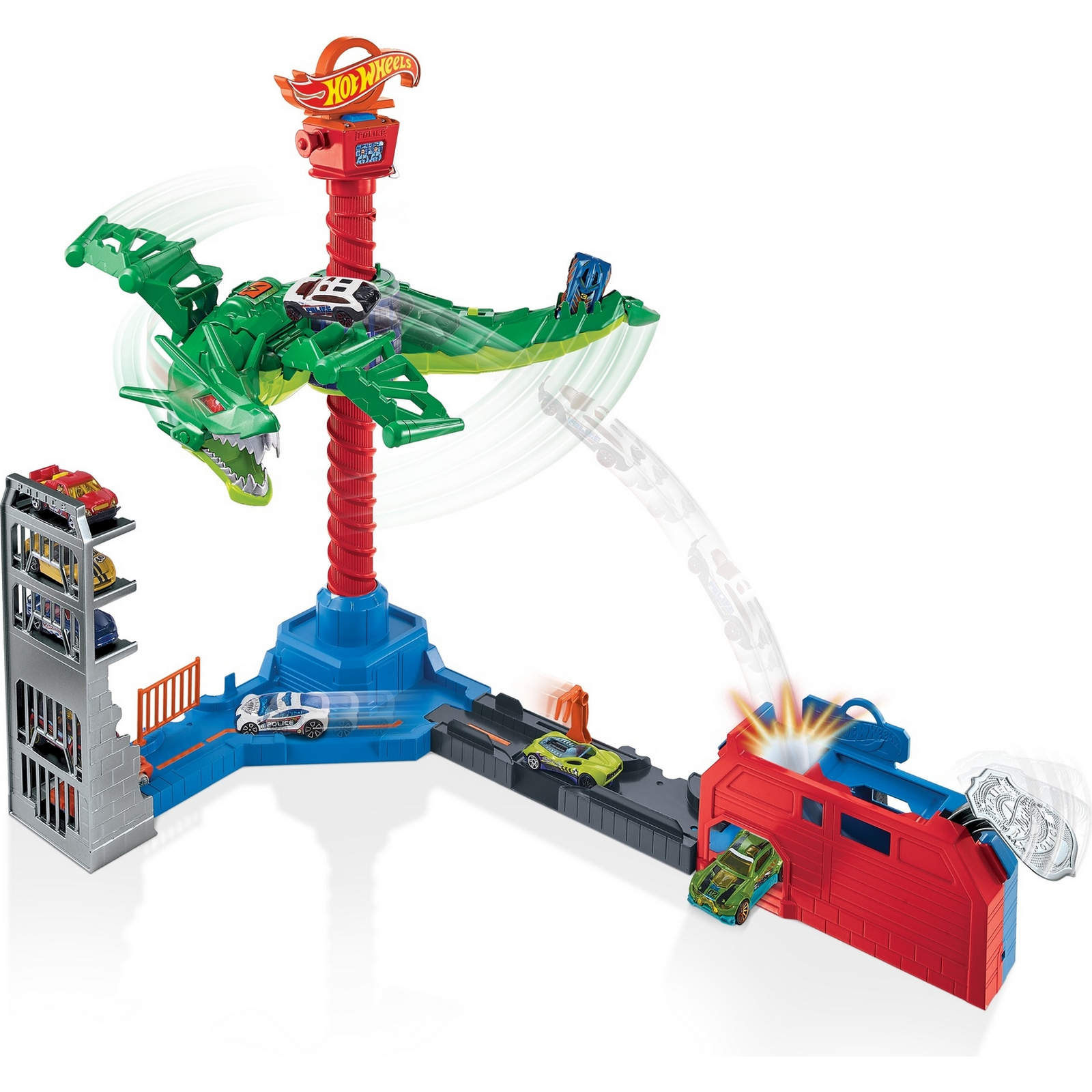 Трек Hot Wheels Воздушная атака дракона с пусковой установкой GJL13 - фото 8