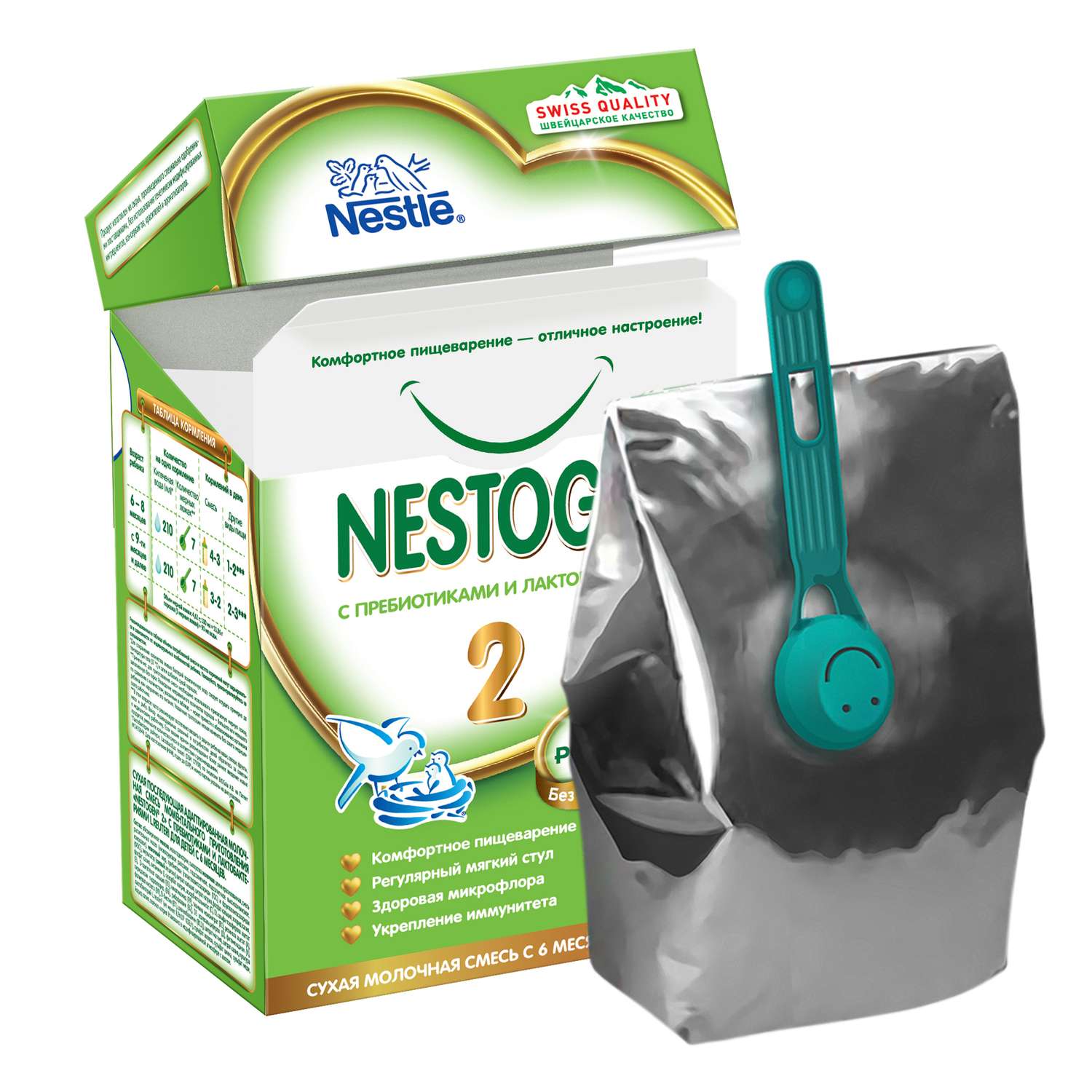 Смесь Nestle Nestogen 2 700г с 6месяцев - фото 4