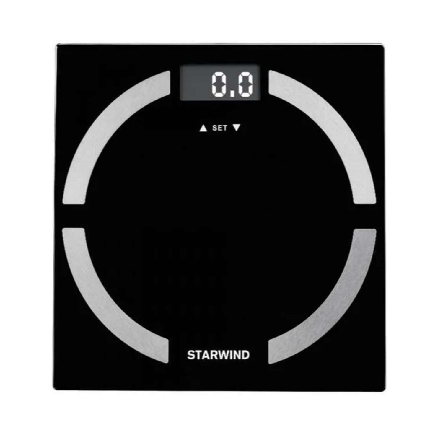 Весы напольные электронные StarWind SSP6051 максимальный вес 180 кг черный - фото 1