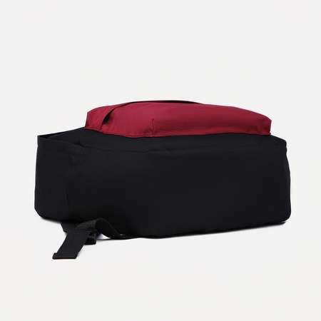 Спортивный рюкзак Sima-Land 20 литров цвет чёрный/бордовый