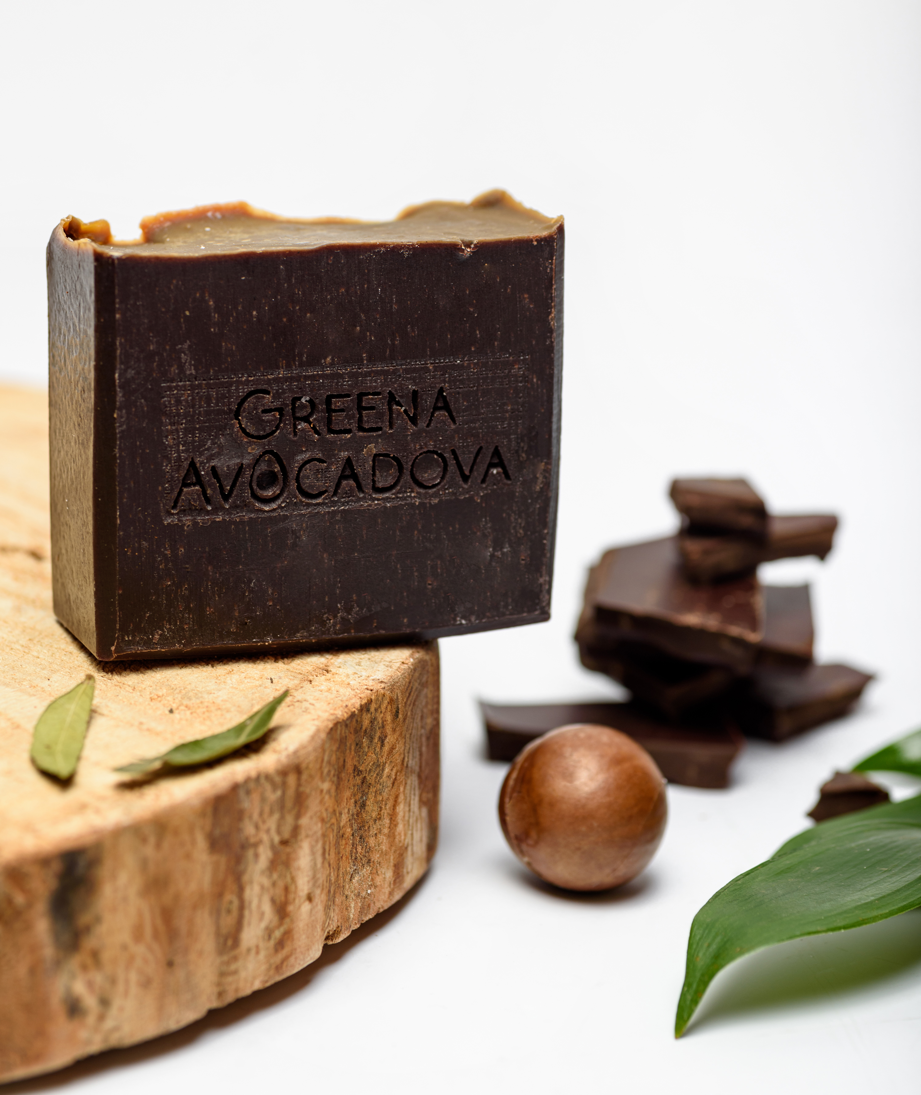 Натурально мыло ручной работы Greena Avocadova шоколад - фото 4