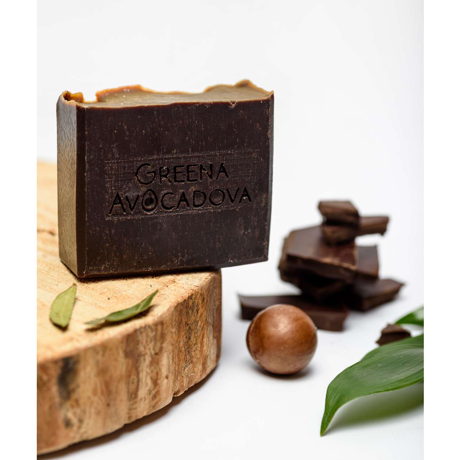 Натурально мыло ручной работы Greena Avocadova шоколад - фото 4