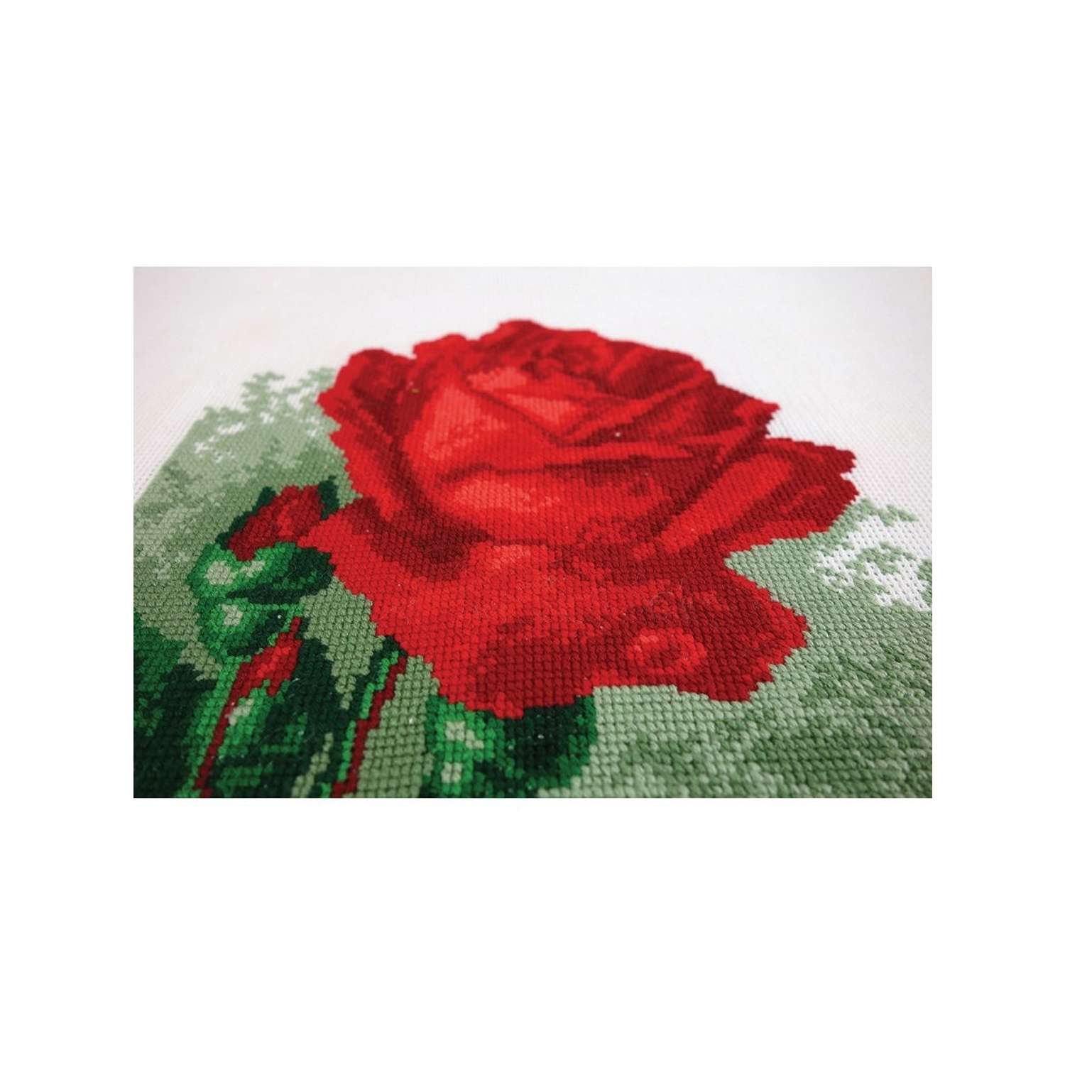 Набор для вышивания РС Студия крестом 442 Роза красная 30х19см - фото 3