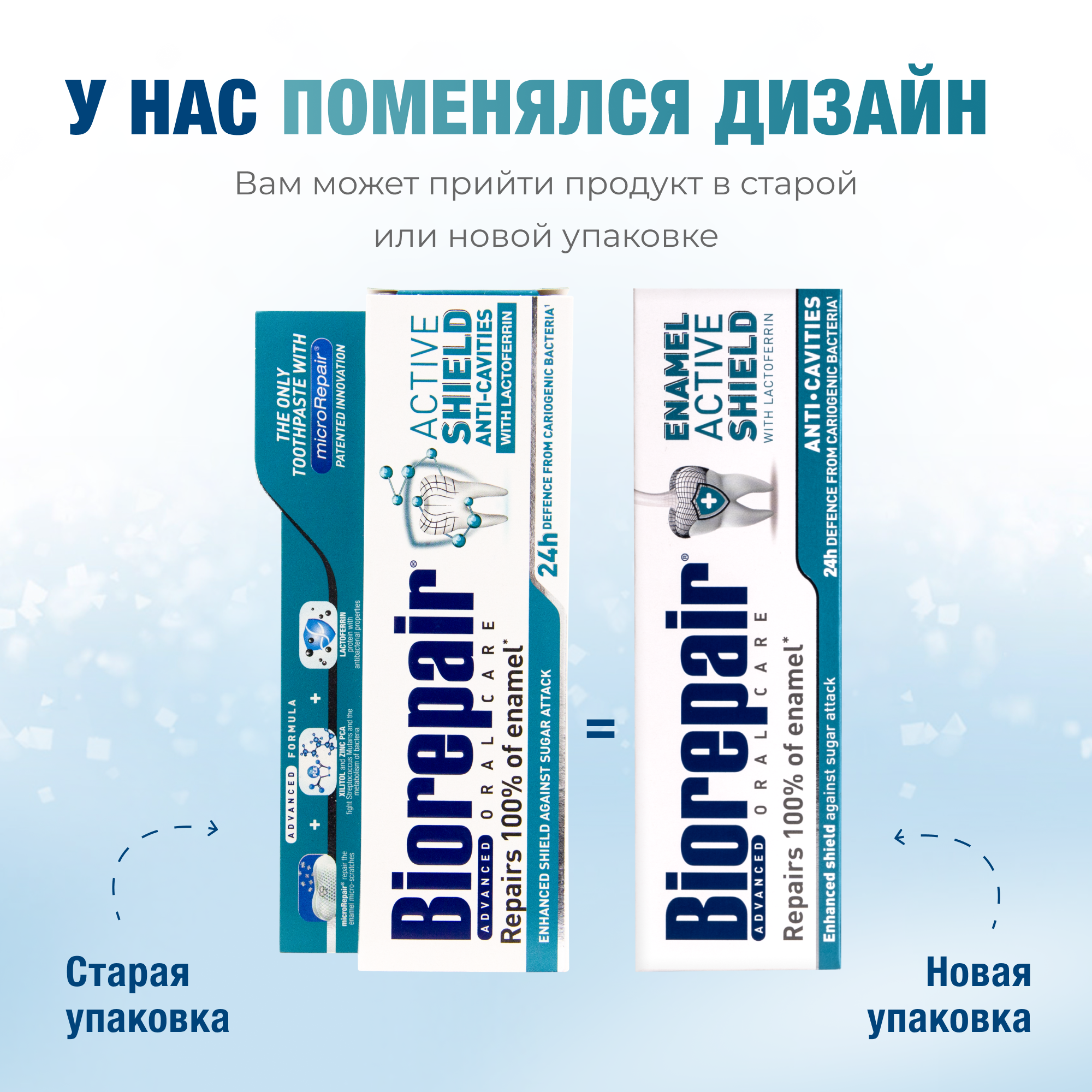 Зубная паста Biorepair Active Shield Активная защита от кариеса - фото 10