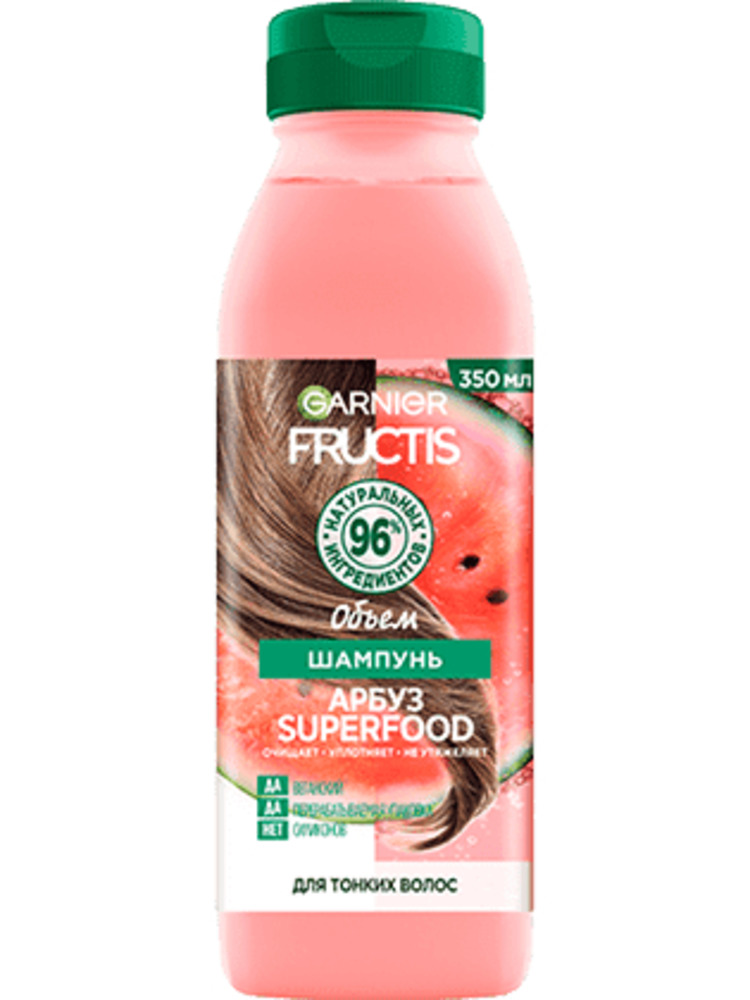 Шампунь GARNIER Fructis SUPERFOOD арбуз 350 мл - фото 1