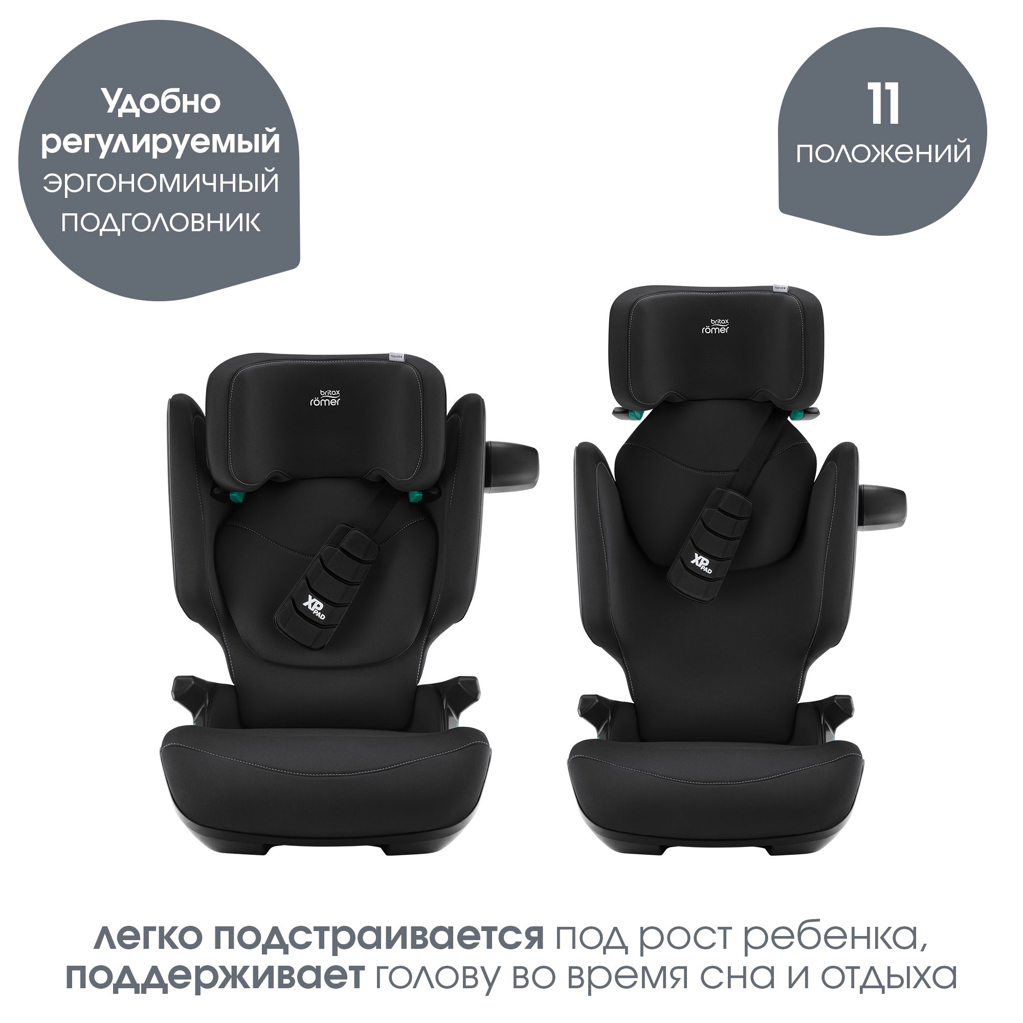 Детское автокресло Britax Roemer Kidfix pro Classic Space Black для детей 3,5-12 лет ростом 100-150 см - фото 5