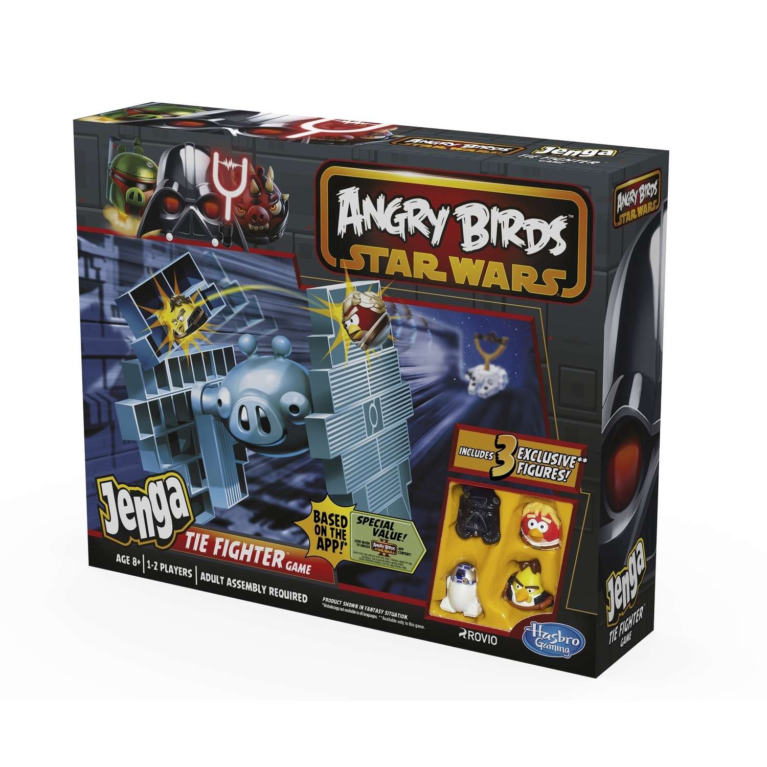 Игра Jenga Hasbro Games Angry Birds Star Wars Дженга Истребитель класса Тай - фото 5