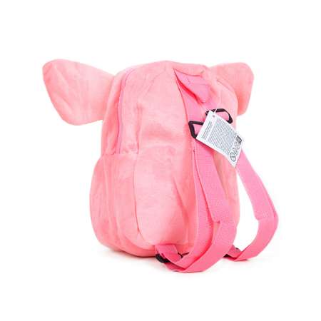 Рюкзак детский Mioshi Плюшевая свинюшка 19х8х23 см ткань полиэстер розовый
