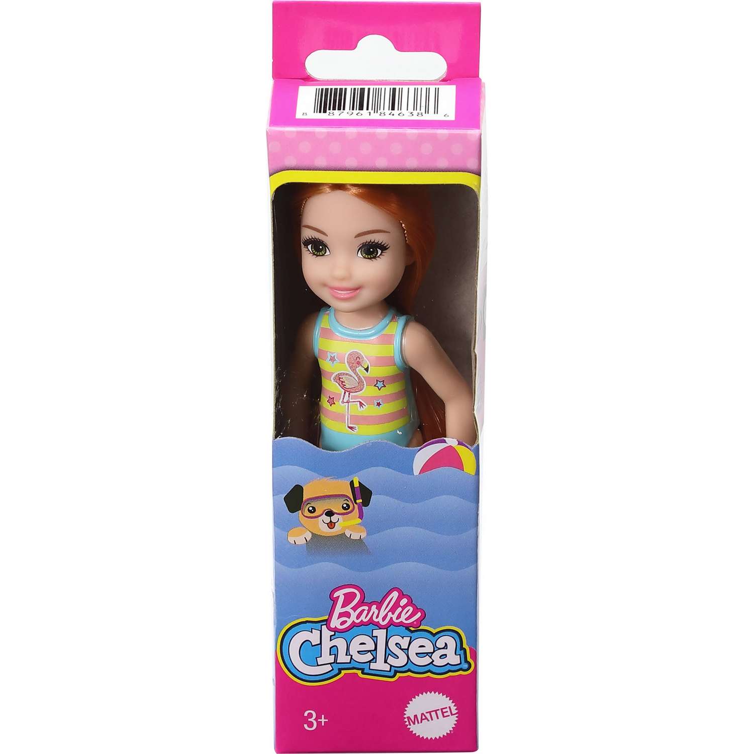 Кукла Barbie Челси в купальнике Рыжая GLN72 GLN73 - фото 2