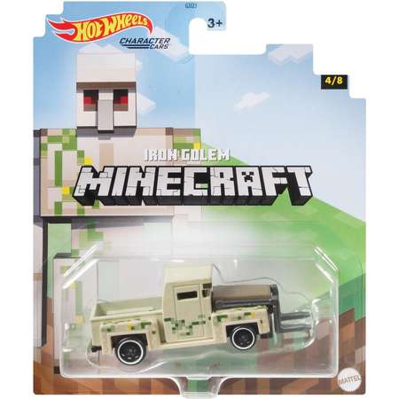 Машинка Hot Wheels Герои компьютерных игр Minecraft Железный Голем GYB68