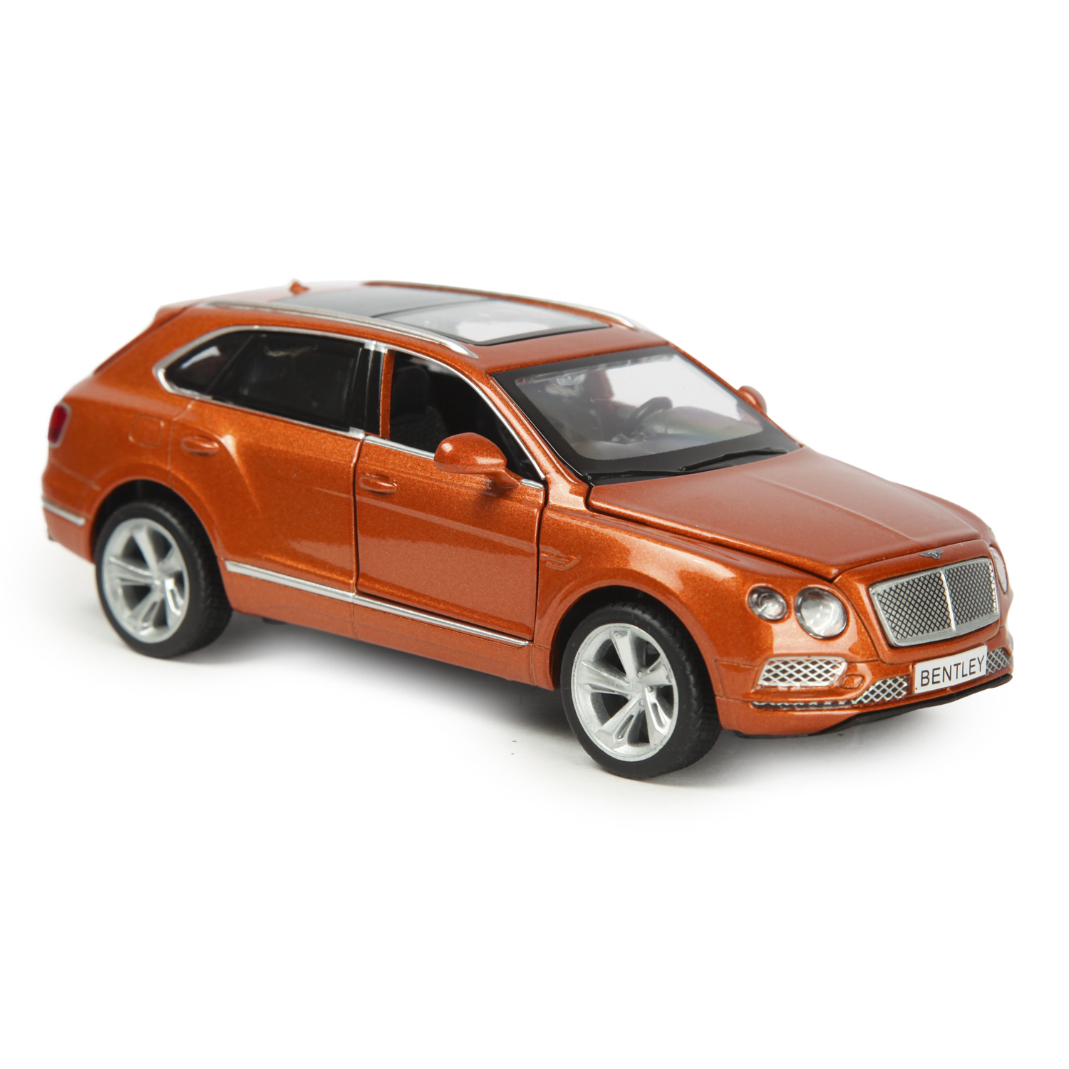 Машинка Mobicaro 1:34 Bentley Bentayga Оранжевая 68369 68369 - фото 1