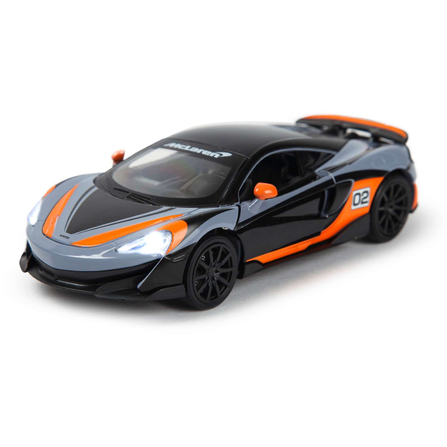 Автомобиль Mobicaro McLaren 600LT 1:32 черный 664994(F) - фото 7