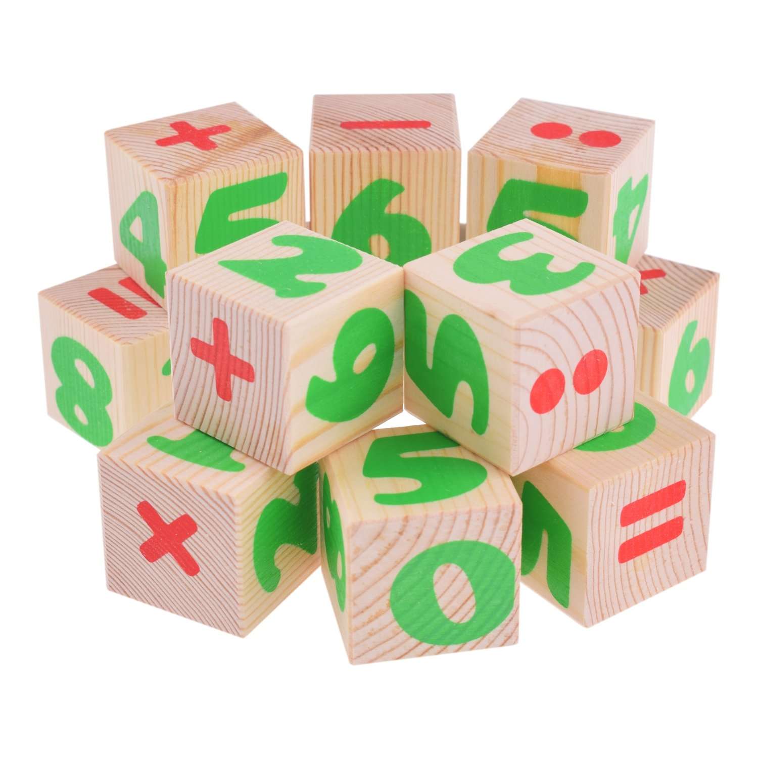 Кубики Томик деревянный Цифры 12 штук - фото 2