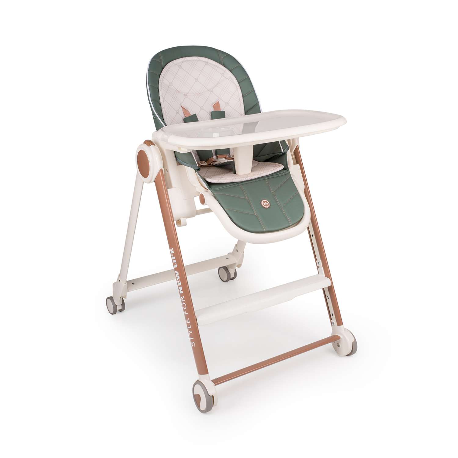 Стульчик для кормления Happy Baby из экокожи от 4 месяцев до 25 кг - фото 11