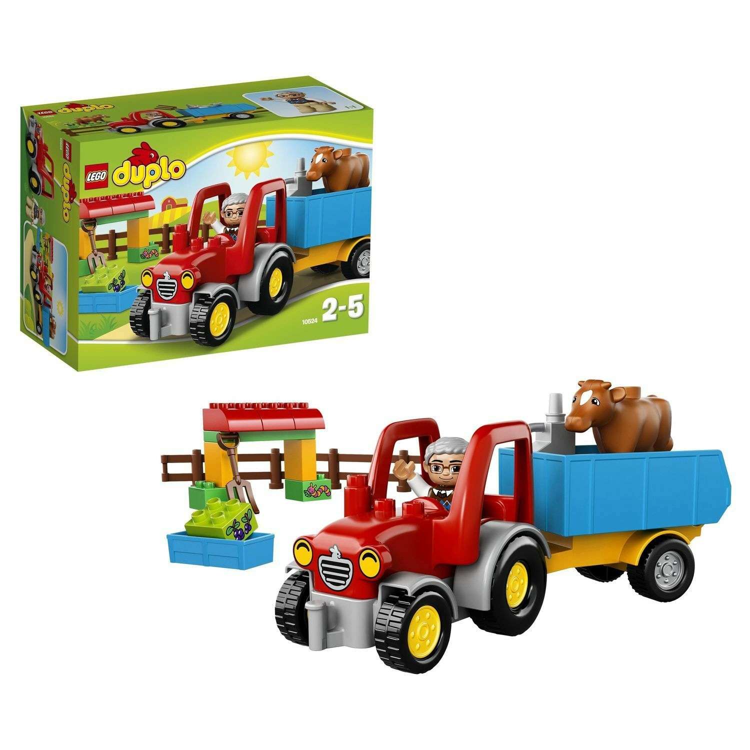 Конструктор LEGO DUPLO Town Сельскохозяйственный трактор (10524) - фото 1