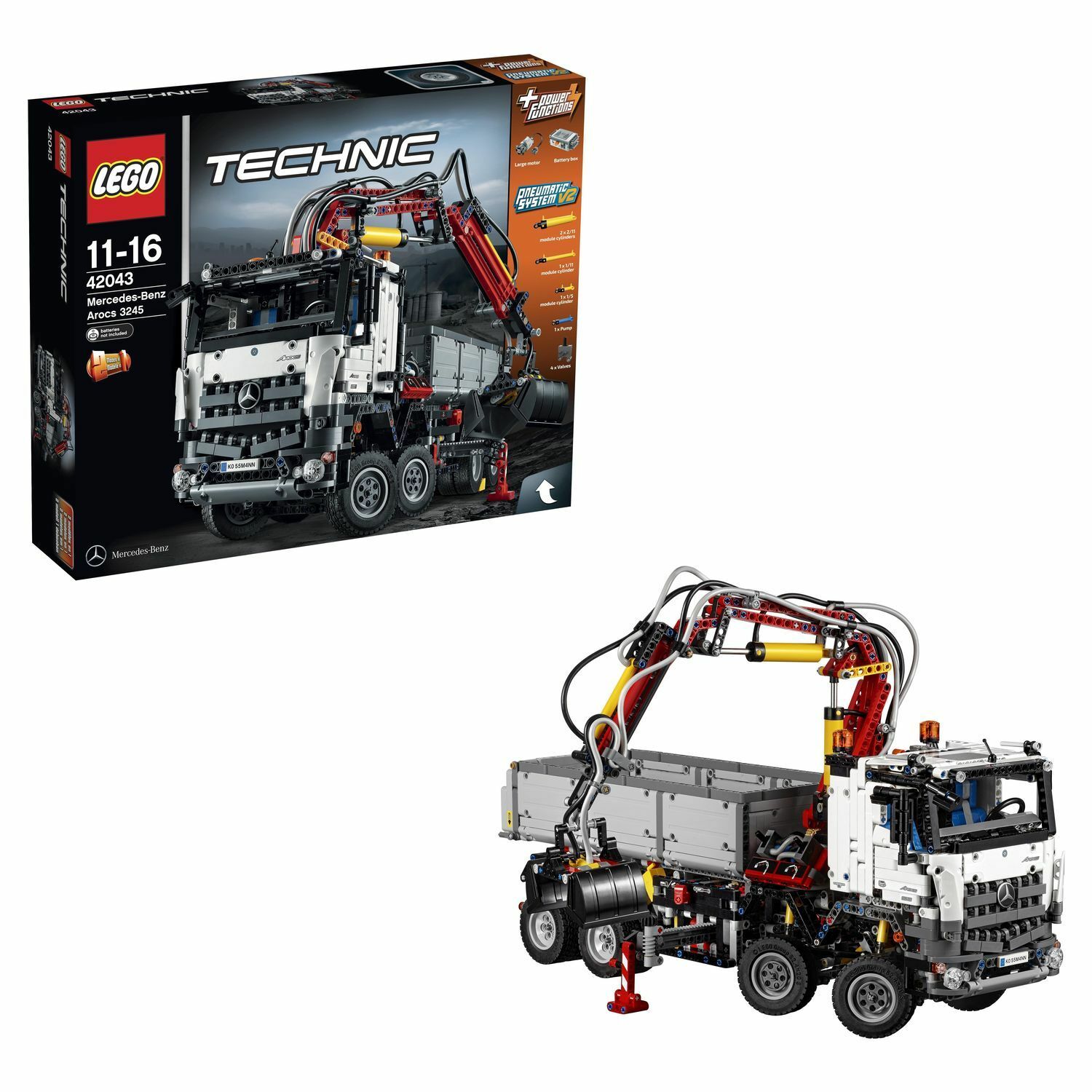 Конструктор LEGO Technic Mercedes-Benz Arocs 3245 (42043) купить по цене  18989 ₽ в интернет-магазине Детский мир