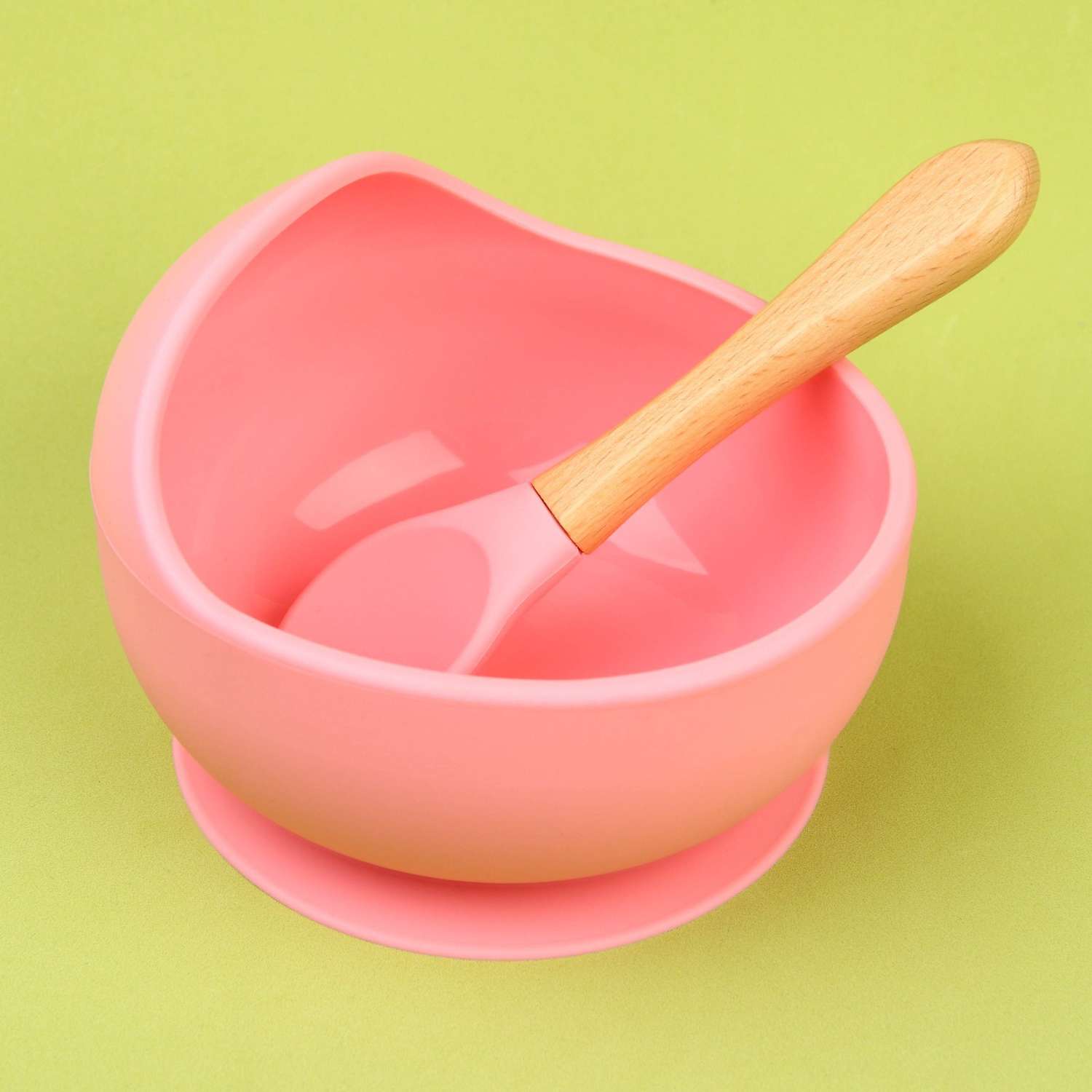 Набор для кормления Mum and Baby миска на присоске ложка цвет розовый - фото 2