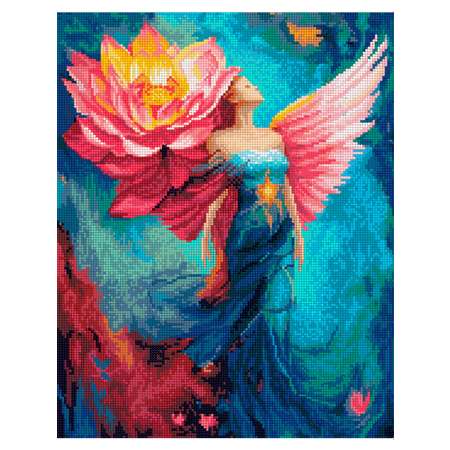 Алмазная мозаика Art sensation холст на деревянном подрамнике 40х50 см Цветочный ангел