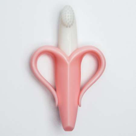 Зубная щетка Крошка Я «Банан» цвет розовый