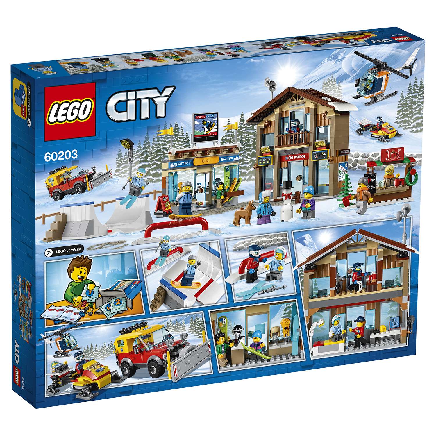 Конструктор LEGO City Town Горнолыжный курорт 60203 - фото 3