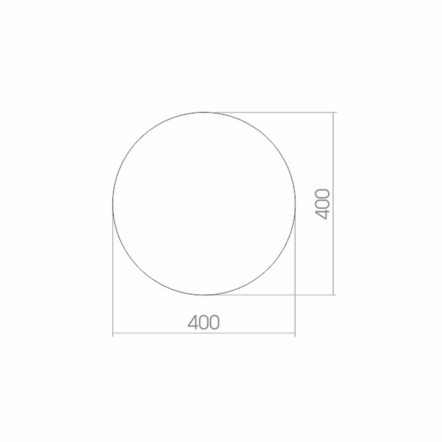 Зеркало настенное Mixline Круглое Д 400 мм влагостойкое - фото 2