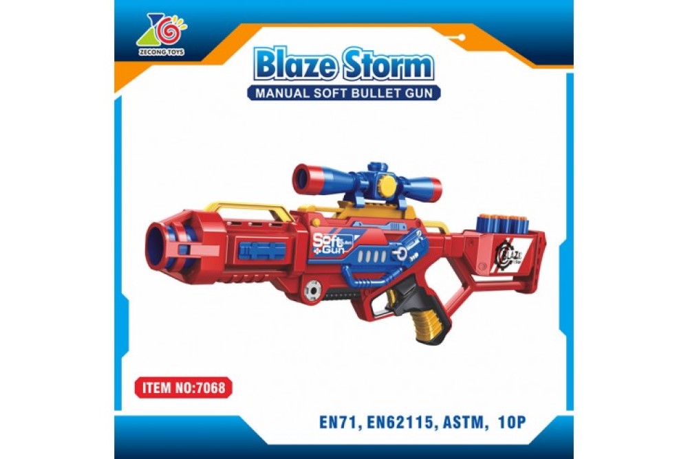 Автомат Blaze Storm Zecong Toys с мягкими пулями - фото 2