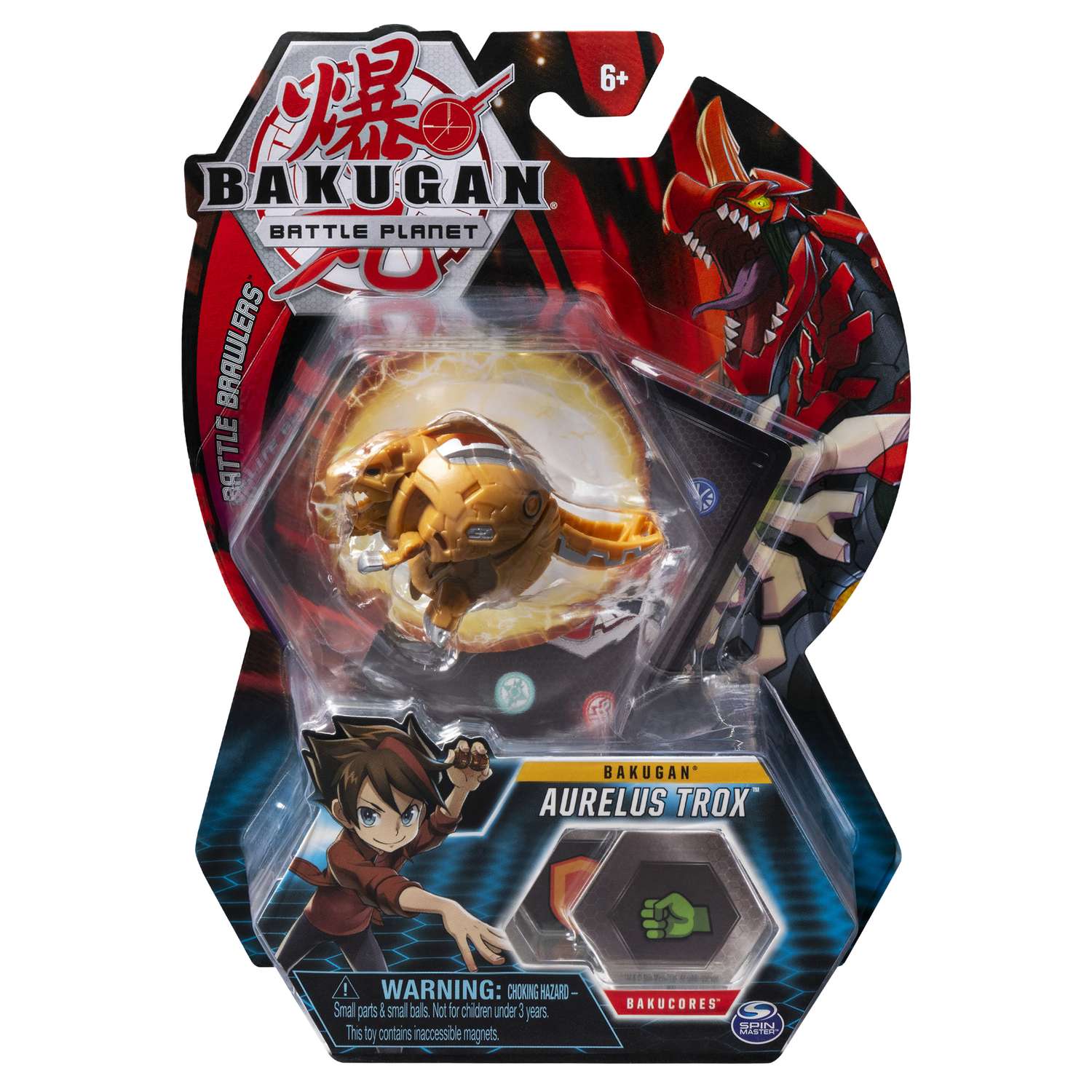 Фигурка-трансформер Bakugan Rex Gold 6045148/20113145 - фото 2